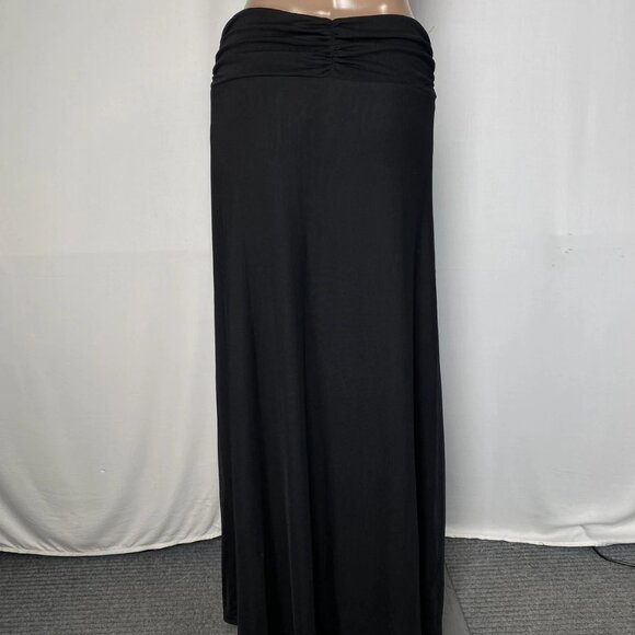 Runaway The Label Women's Maxi Skirt Black Size M Farley Low Rise High Side - Picture 6 of 8